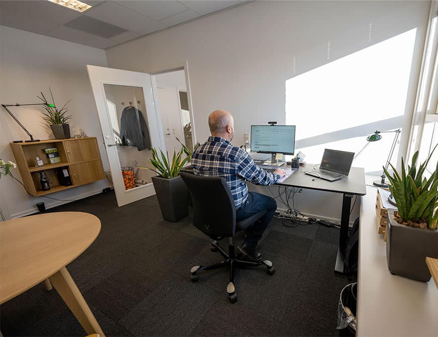 Kontor 22 m² / 2 personer