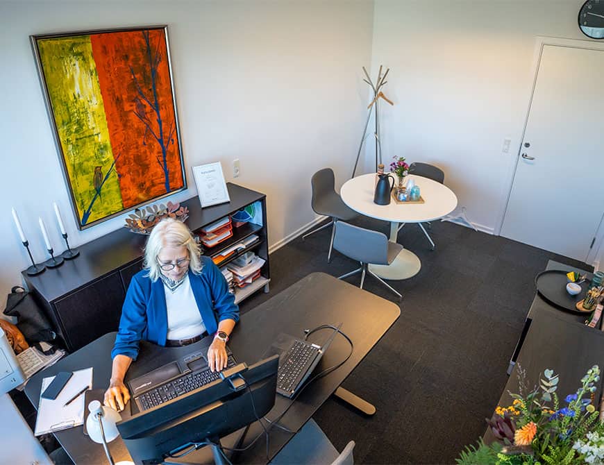 Kontor 22 m² / 2 personer