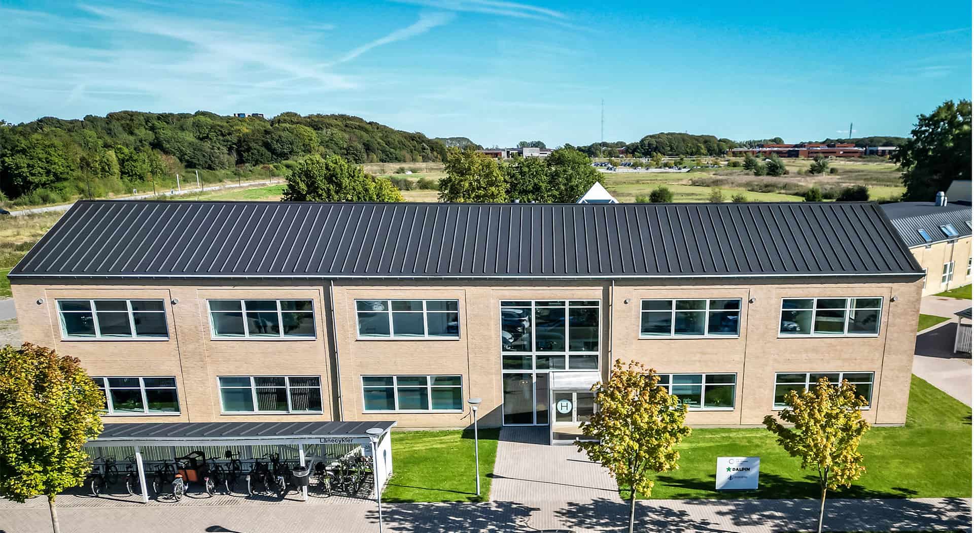 Indgang H, Kontordomicil i Forskeprarken i Odense